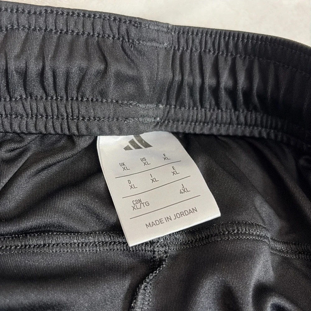 Adidas Black Athletic Shorts Men's Size‎ XL Three Stripe Performance